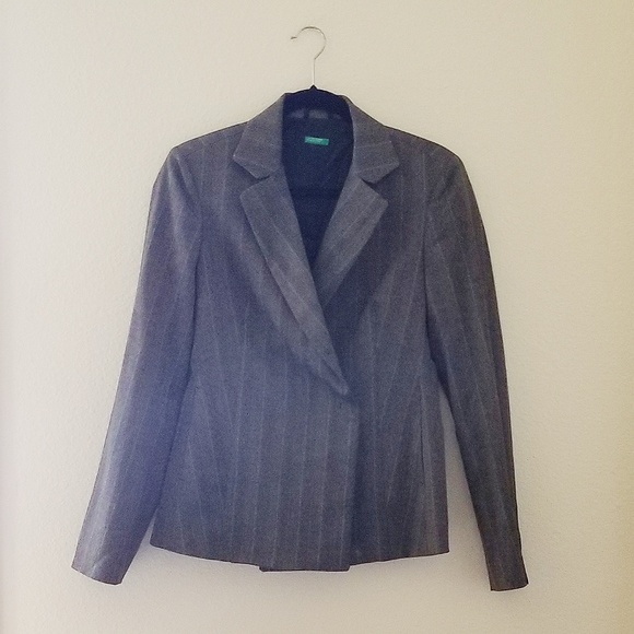 UNITED COLORS OF BENETTON gray suit skirt set - Picture 2 of 5